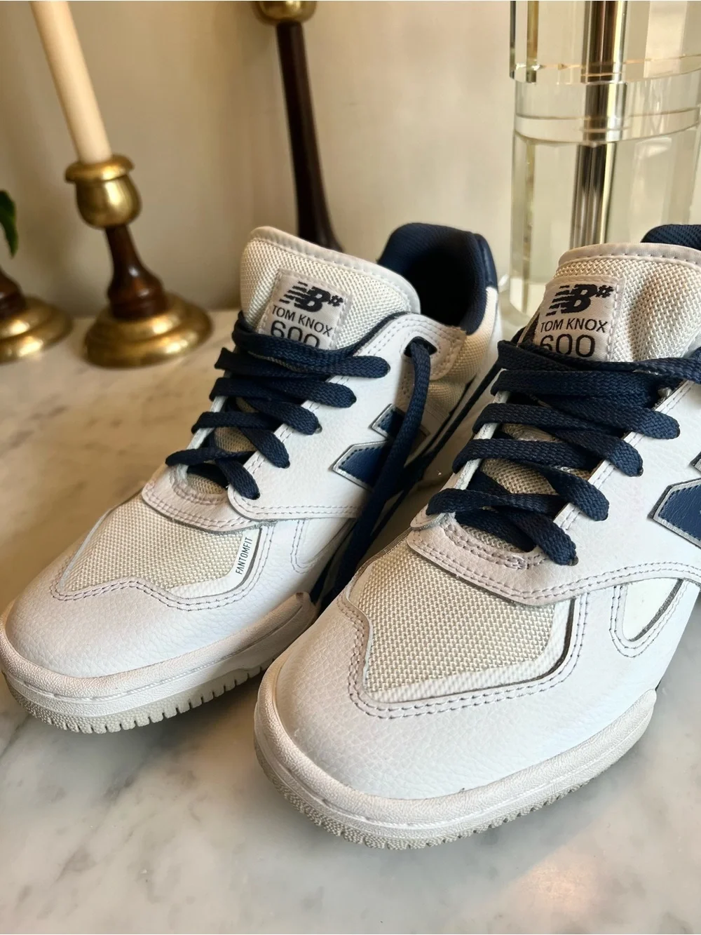 New Balance Numeric Tom Knox 600  Navy & White Low Top Sneakers Size Men’s 8